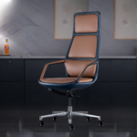 🪑 AM 2215A – Premium Ergonomic Executive Office Chair | PU Leather, Foam Cushion & Aluminium Base