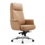 Ergonomic PU Leather Chair with Foam Cushion and Iron Frame LM-05 PU Leather Office Chair - Image 3