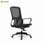 🪑 1944 B Ergonomic Office Chair with Breathable Black Mesh, Comfort Foam Seat & Heavy-Duty Iron Frame - Image 5