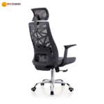 🪑 806 H Ergonomic Office Chair | Grey Mesh & Foam with Iron Frame  Modern Comfort • Breathable Design • Strong & Reliable Seating - Image 2
