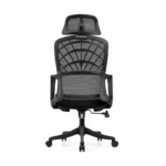 Comfortable Ergonomic Office Chair with Mesh Back, Foam Seat, and Iron Frame 2356A Black Office Chair - Image 3