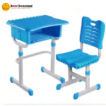 TN-A0009 Student Lunch Break Sleeping Desk Set  Height-Adjustable & Foldable School Desk Chair | Plastic + Metal Construction