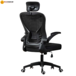 🪑 Model 518 Ergonomic Office Chair | Black Frame & Black Mesh  Minimal Design • Eco-Friendly Comfort • Everyday Office Seating - Image 3