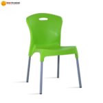🪑 MAX Chair | Green & Orange Virgin Plastic Chair  Vibrant Design • Strong Build • Everyday Utility Seating - Image 4
