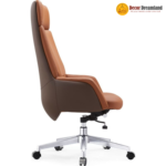 🪑 GA-83 Office Chair – Brown | Premium PU Upholstery  Elegant • Comfortable • Professional Seating Solution - Image 5