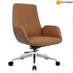 🪑 GB-83 Office Chair – Brown | Premium PU Upholstery  Comfort • Durability • Executive Style - Image 3