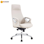 🪑 SH2132-1 / 803A Office Chair – White | PU Leather Seating  Elegant • Comfortable • Professional Office Solution - Image 3