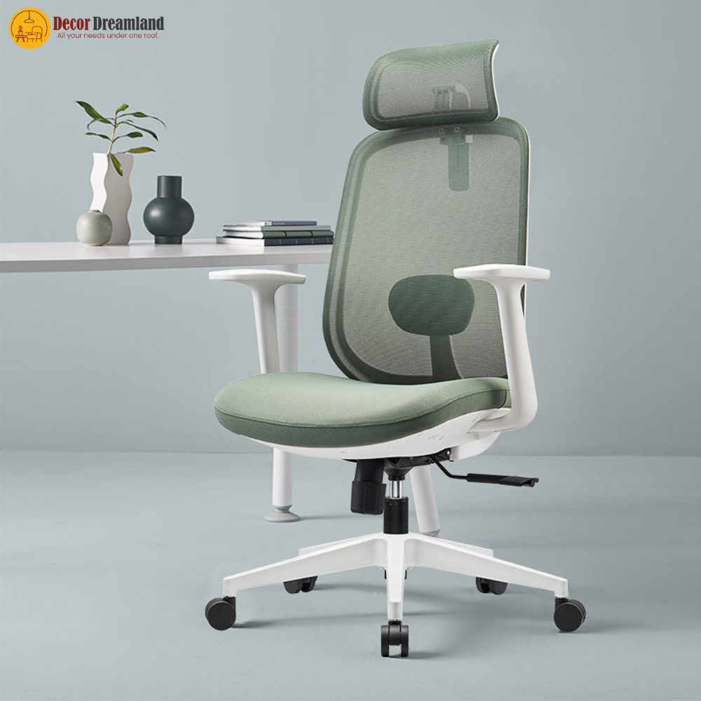 2-64.png 🪑 GA-96-1 Ergonomic Office Chair | White PP Frame Ergonomic • Adjustable • BIFMA Certified - Image 1
