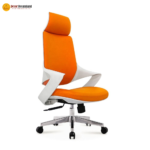 🪑 2159 A Ergonomic Office Chair | Orange  Bold Color • Ergonomic Comfort • Smooth Mobility - Image 3