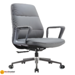🪑 B-999 Office Chair | PU Leather with Metal Legs  Elegant Comfort • Strong Support • Modern Office Seating - Image 2