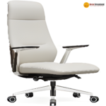 🪑 DK Dico A Office Chair | Grey PU Leather with Metal Legs  Modern Comfort • Strong Build • Professional Seating - Image 2