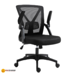 OC-B1007 Ergonomic Mesh Office Chair with Flip-Up Arms & Chrome Base - Image 5