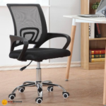 🪑 B-1001 Ergonomic Office Chair | Black Mesh  Professional Comfort • Durable Build • Modern Office Seating