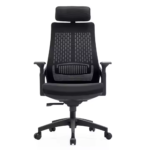2020A-Gray Mesh Office Chair – Breathable Back, High-Density Cushion, and Chrome Base - Image 5