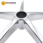 Polished Aluminum 5-Star Swivel Chair Base Replacement | Heavy-Duty Office Chair Base - Image 4
