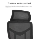 Ultimate Ergonomic Office Chair with 3D Armrests & Chrome Base – Model 911S – Black & Gray - Image 3