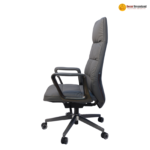 🪑 A 999 Grey – Modern Executive Office Chair | Premium PU Leather | Metal Legs | Ergonomic Comfort - Image 4