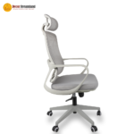 🪑 A140-3 High-Back Office Chair – Gray (HB Design) - Image 2