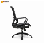 🪑 1944 B Ergonomic Office Chair with Breathable Black Mesh, Comfort Foam Seat & Heavy-Duty Iron Frame - Image 4
