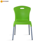 🪑 MAX Chair | Green & Orange Virgin Plastic Chair  Vibrant Design • Strong Build • Everyday Utility Seating - Image 3