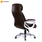 🪑 TYCOON Executive Office Chair | Rich Brown Finish with D-Handle Arm Support - Image 3