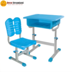 TN-A0016 Adjustable Classroom Desk & Chair Set  Blue Eco-Friendly PP Plastic School Furniture for Children - Image 2