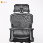 🪑 A140-3 HB Ergonomic High-Back Office Chair | Black Mesh with Foam Seat & Nylon Base  High-Back Support • Breathable Comfort • Durable Office Seating - Image 3