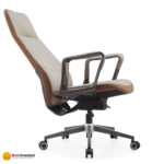 🪑 A-888 Office Chair | Grey PU Leather  Modern Elegance • Strong Metal Build • Everyday Comfort - Image 2