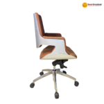 6909 B – Brown Executive Office Chair | Premium Leather, Ergonomic Luxury Design with Explosion-Proof Gas Lift - Image 6