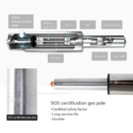 Imported Bar Stool Model 101-Red – Height Adjustable 360° Swivel Kitchen & Bar Chair with Chrome Base - Image 7