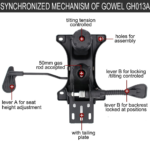 Electric Recliner Mechanism Parts – Premium Gaming Chair Tilt Mechanism | Heavy-Duty Motorized Recline System - Image 4
