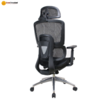 🪑 V06 Ergonomic Office Chair | Black Full Mesh  Breathable Design • Adjustable Support • Modern Workstation Seating - Image 3