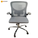 🪑 OC-B1012 Ergonomic Office Chair | Black Frame & Grey Mesh  Smart Design • Breathable Comfort • Reliable Performance - Image 2
