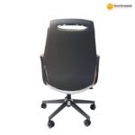 🪑 A 858 Grey – Modern Executive Office Chair | Premium PU Leather Upholstery | Metal Legs | Ergonomic Design - Image 5
