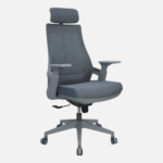 Office Chair 2020A/B – Ergonomic Mesh Chair with Adjustable Headrest, Lumbar Support & Height Adjustment – High Back & Low Back – Black & Gray