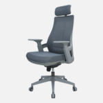 Office Chair 2020A/B – Ergonomic Mesh Chair with Adjustable Headrest, Lumbar Support & Height Adjustment – High Back & Low Back – Black & Gray - Image 13