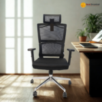 Q7-2C – Modern Minimalist Ergonomic Computer Office Chair | Comfortable Home & Office Seating | Black Edition