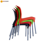 🪑 MAX Chair | Green & Orange Virgin Plastic Chair  Vibrant Design • Strong Build • Everyday Utility Seating - Image 2
