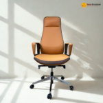 TA135-Orange – Modern PU Leather Recliner Office Chair | Swivel Adjustable Executive Boss Chair for Work & Home Office - Image 3