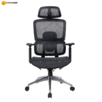 🪑 V06 Ergonomic Office Chair | Black Full Mesh  Breathable Design • Adjustable Support • Modern Workstation Seating - Image 2