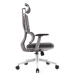 Office Chair A121ST–Grey Adjustable Ergonomic Mesh Chair with Lumbar Support & Modern Design – Black & Gray - Image 6