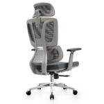 Office Chair A121ST–Grey Adjustable Ergonomic Mesh Chair with Lumbar Support & Modern Design – Black & Gray - Image 7