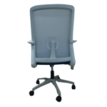 GB93-2 Office Chair – Ergonomic Mid-Back Mesh Chair with Lumbar Support & Blue-Gray Modern Design - Image 3