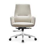 GB83-White – Comfortable Executive PU Leather Office Chair | Swivel Adjustable High-Back Chair for Manager, Boss & CEO - Image 7