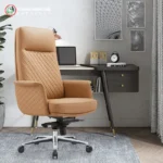 Ergonomic PU Leather Chair with Foam Cushion and Iron Frame LM-05 PU Leather Office Chair - Image 2