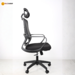 🪑 A140-3 HB Ergonomic High-Back Office Chair | Black Mesh with Foam Seat & Nylon Base  High-Back Support • Breathable Comfort • Durable Office Seating - Image 5
