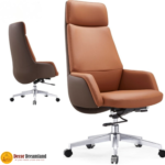 🪑 GA-83 Office Chair – Brown | Premium PU Upholstery  Elegant • Comfortable • Professional Seating Solution - Image 2