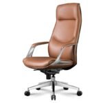 🪑 AM 2410B – Premium Ergonomic Executive Office Chair | PU Leather, Foam Cushion & Aluminium Base - Image 2