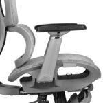 🪑 A121S Gray Adjustable Ergonomic Office Chair with Mesh Back, Sponge Seat & Iron Frame - Image 5