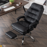 🪑 A052 Ergonomic Office Chair | Black Mesh with Foam Seat & Nylon Base  Modern Comfort • Breathable Design • Durable Office Seating - Image 3